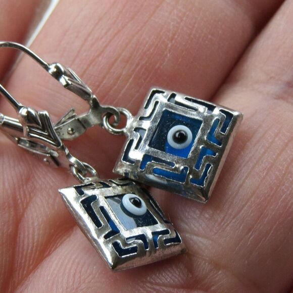 Sterling Silver Good Luck Eye Earring